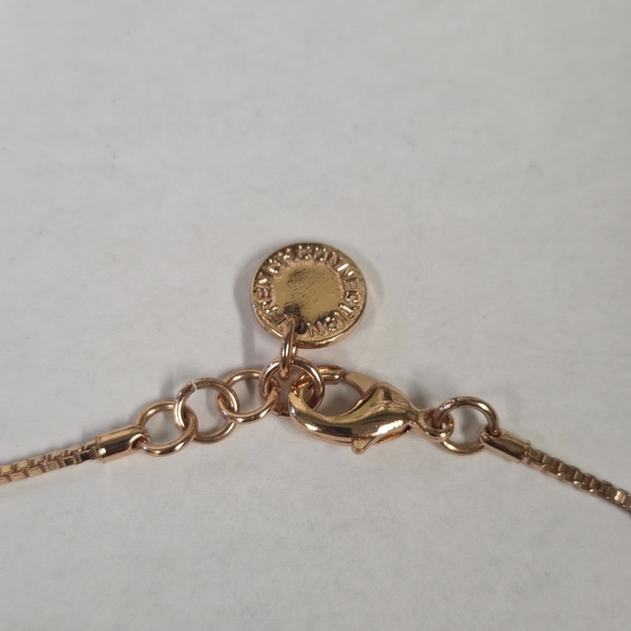 💖French Connection Rose Gold Hexagon Box Chain Bracelet - Picture 2 of 5